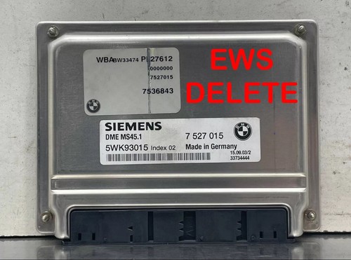 BMW MS45.1 DME - EWS DELETE - E46 E60 Z4 X3 Plug N' Play | eBay