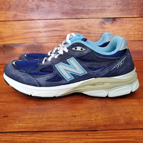 New Balance 990v3 USA Made Running Shoes Blue Womens … Gem