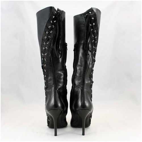 D&G Stiefel Gr. 39 Dolce & Gabbana High Heels Lederstiefel (#3971) - Bild 5 von 7