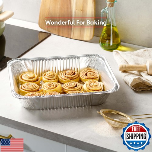 Munfix 30 Pack Aluminum Pans Disposable 9x13 Baking Pan Chafing Trays - Deep - Picture 5 of 5