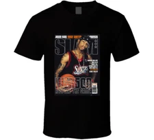 Slam Magazine Issue 42 Allen Iverson Popular Basketball Magazine Grunge Look T S