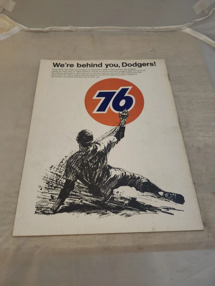 1968 AUGUST 28 DODGERS VS. CHICAGO CUBS GAME 1 DOUBLE HEADER - Image 2 of 3