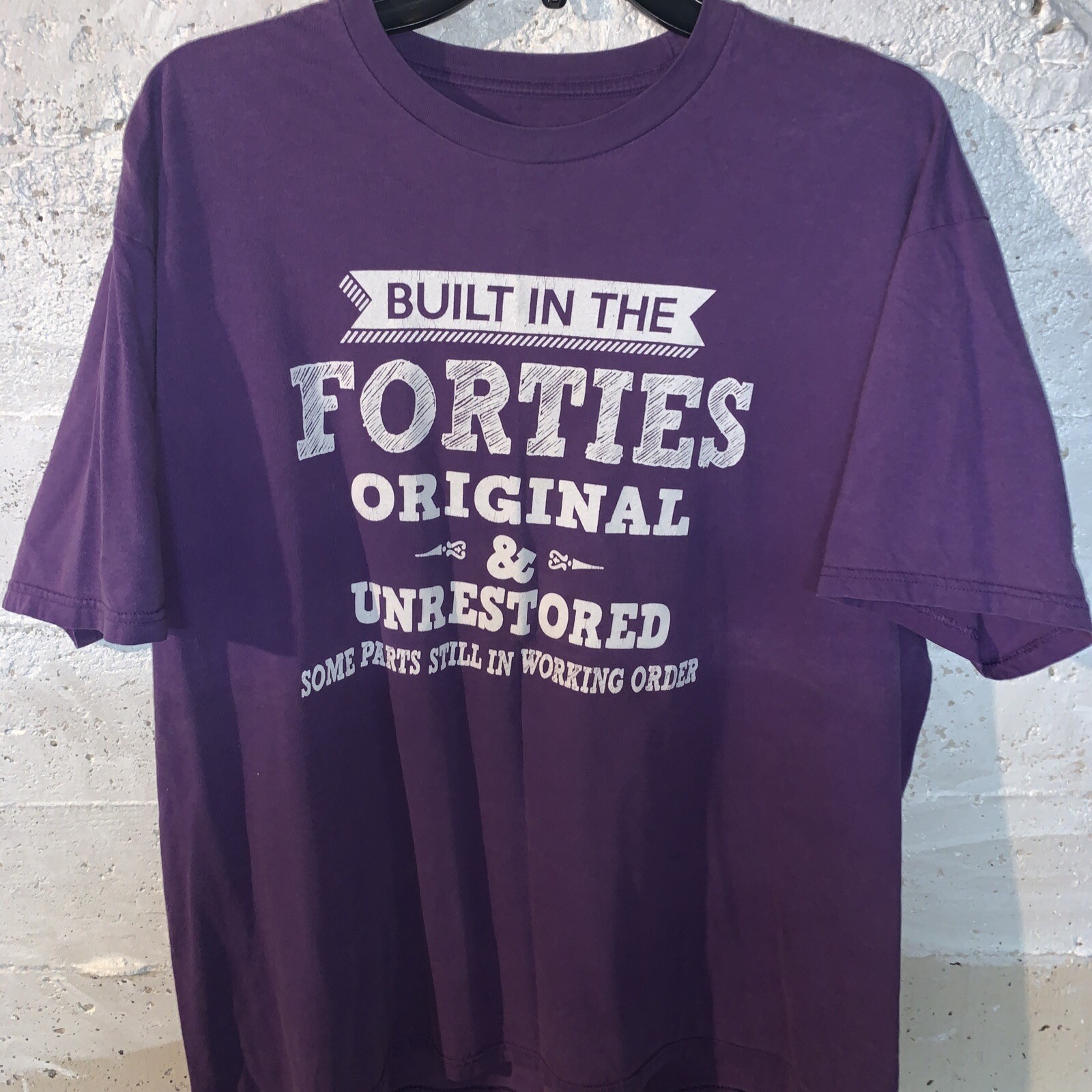 teespring t shirt size XL Mens Built In The Fourties’ Purple Short
