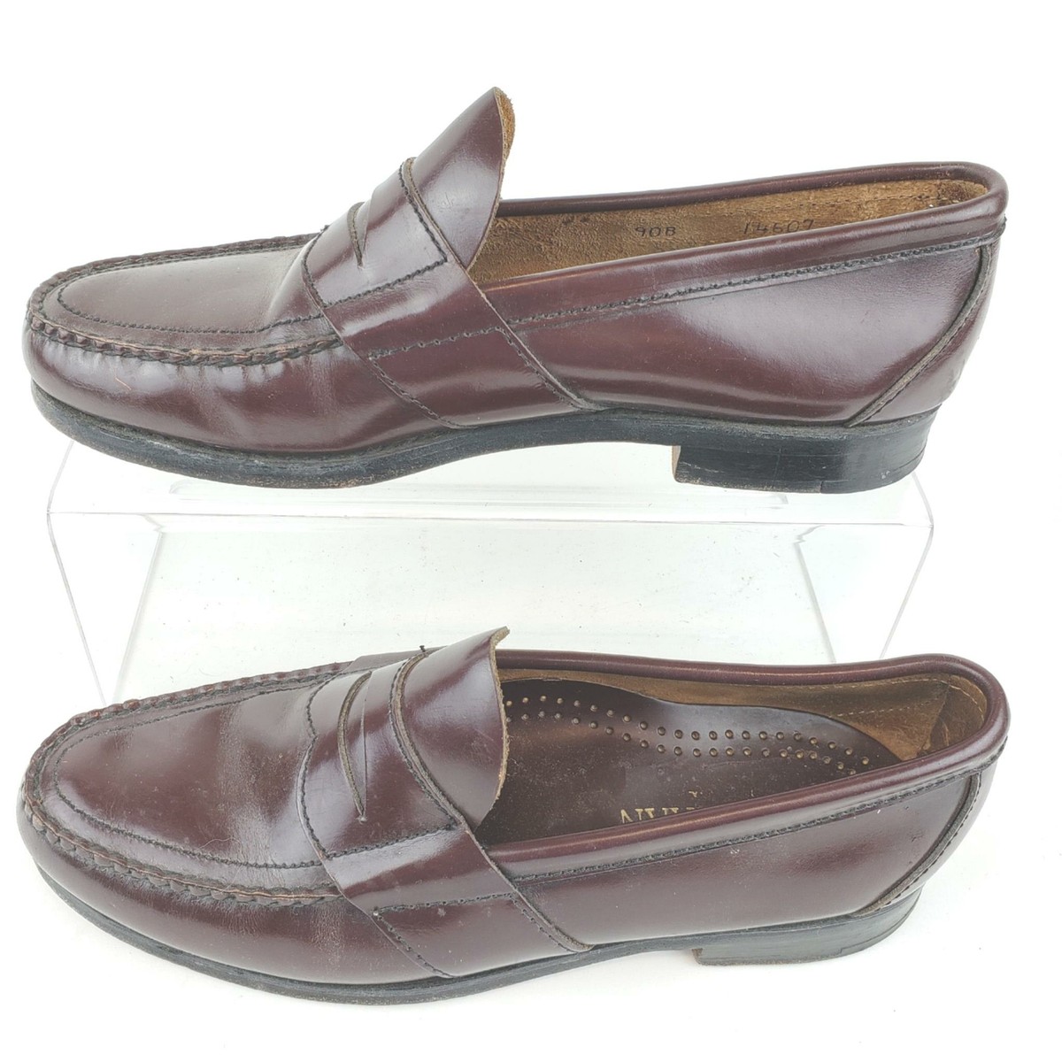 Men\'s Burgundy Penny Loafers size 10D Men main image 4