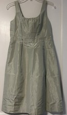 J. Crew Silk Taffeta Clementine Dress Green Cocktail Wedding Party - Size 64