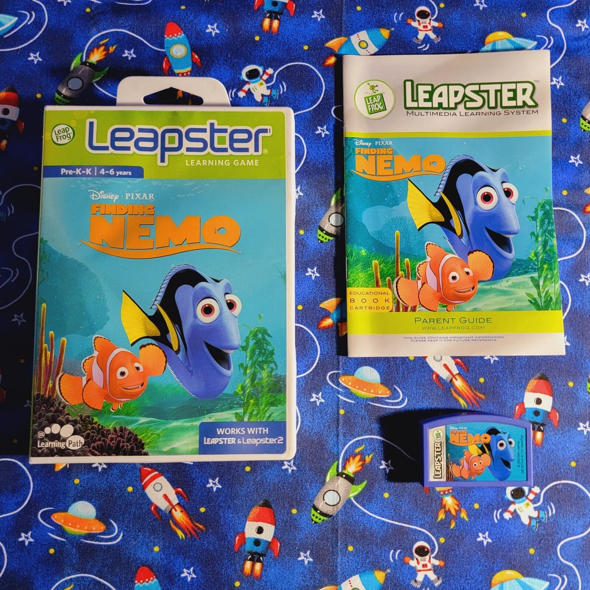 Finding Nemo Leapfrog Leapster Disney Pixar Learning Game