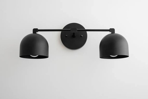 Vanity Lighting 2 Bulb Italian Light Bathroom Lighting Deep Ball Shades Sconce - Picture 3 of 7