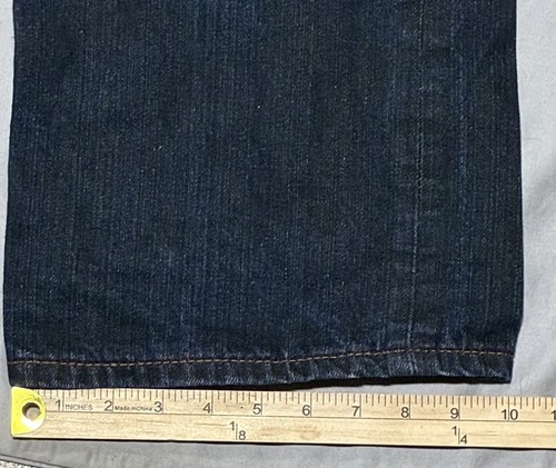 Ed Hardy Jeans Herren 38x34 Straight Leg Embroidered Skull Pocket Denim Hose - Bild 8 von 15