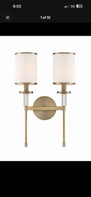 Crystorama Lighting Group HAT-472 Hatfield 2 Light 19'' Tall Wall - Gold