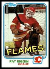 1981-82 Topps Pat Riggin Rookie Calgary Flames #30
