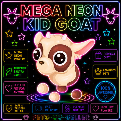 MEGA NEON KID ZIEGE (BILLIG) ADOPTIEREN SIE EIN HAUSTIER VON MIR - BILLIGSTES AUF EBAY