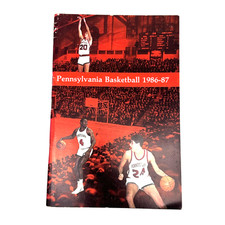 RARE 1986-87 Pennsylvania Quakers Basketball Media Guide Vintage College Booklet