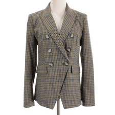 Veronica Beard NWT Miller Dickey Blazer Size 8 Green / Multi Wool Blend