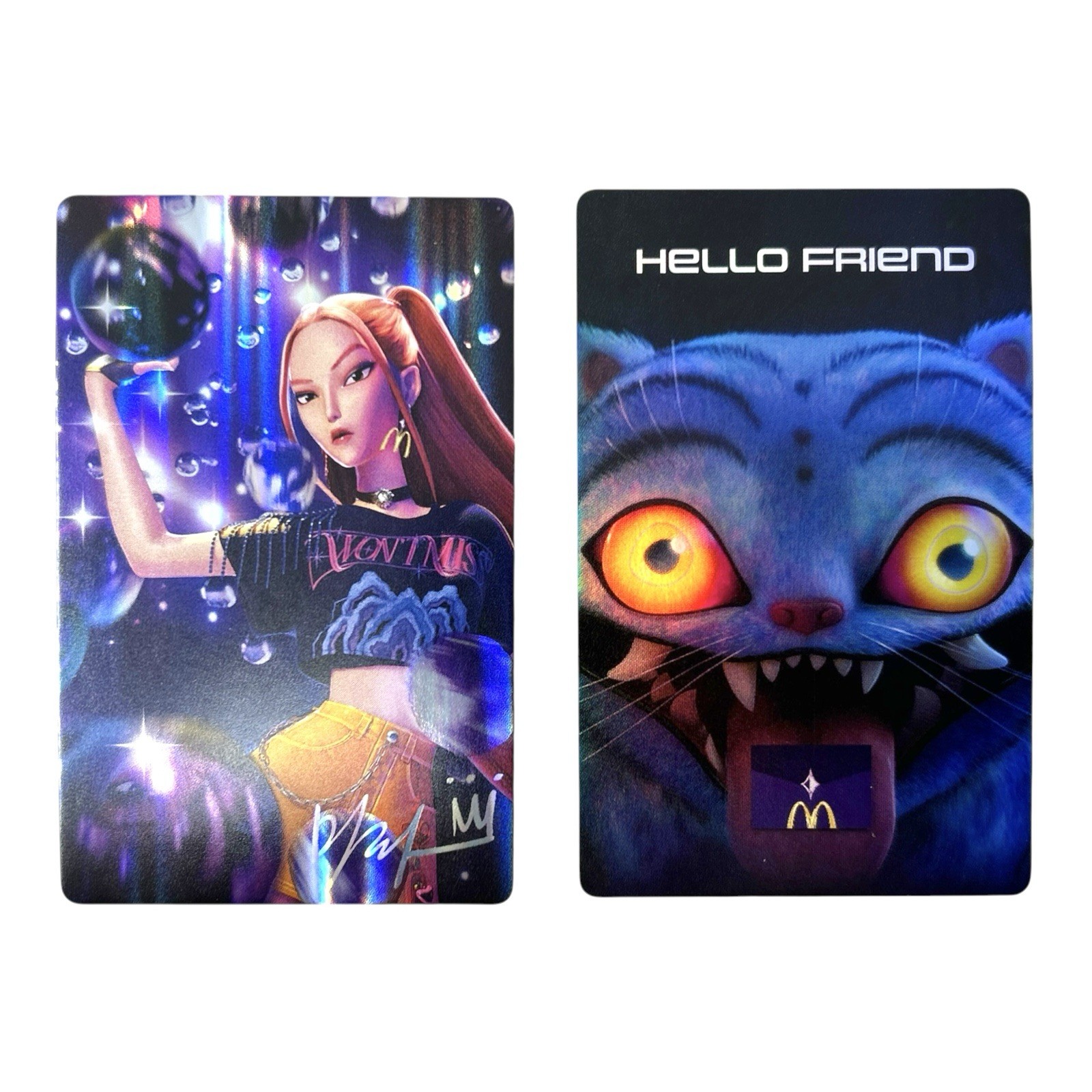 McDonald's K-Pop Demon Hunters Mira Diamond Holofoil Photocard Huntrix Card
