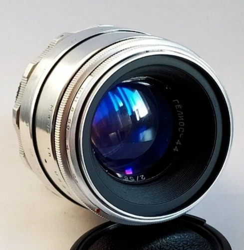 Helios 44 Photo Lens 8 blades 2/58 mm mount M42 Silver