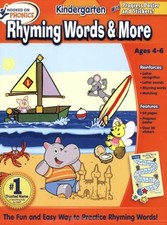 Hooked on Phonics Kindergarten Rhyming Words  More Workbook