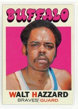 1971-72 Topps WALT HAZZARD Card #24  EX Condition- SET BREAK!