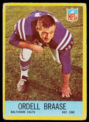 Ordell Braase #16 1967 Philadelphia card