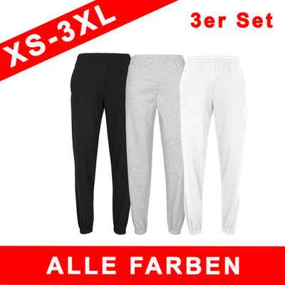 Fruit of the Loom 3er Pack Classic Elasticated Herren | XS-3XL | Jogginghose 