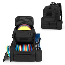 DSLEAF Disc Golf Bag with 24-26 Discs Capacity, Disc Golf Backpack with Two S...