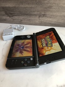 New Nintendo 3DS XL Gray/Black Console Pok&eacute;mon Bundle TESTED - TOP IPS SCREEN