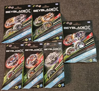Beyblade X Lot 6 Hasbro Bundle Gale Wyvern Beat Tyranno Sword Dran