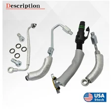 For Cruze Sonic Trax Encore 1.4 4Pc Turbo Oil Return Drain & Oil Feed Pipe Kit
