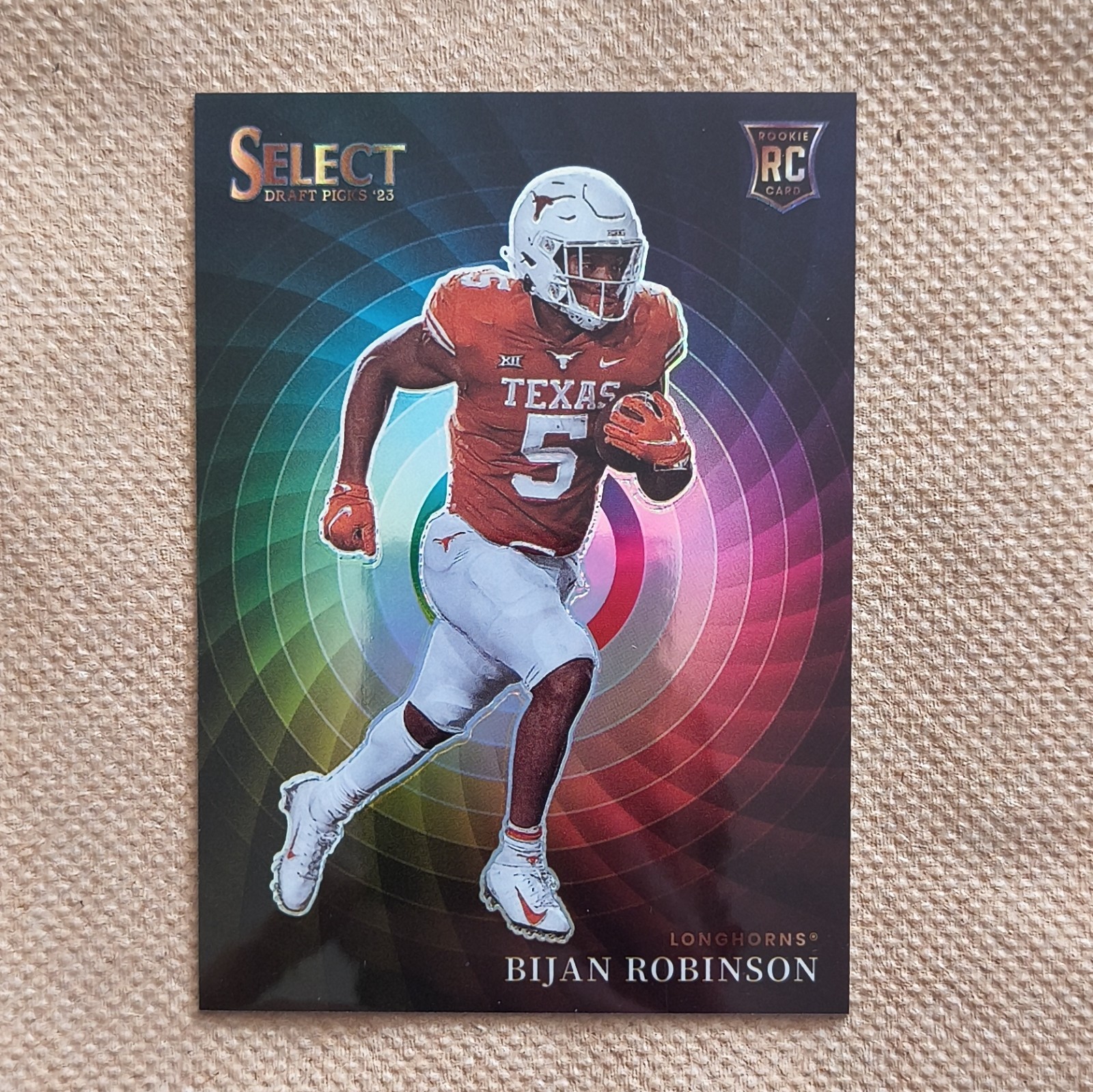 Panini 2023 Select Draft Picks Bijan Robinson Color Wheel Prizm RC #CW-BR 🔥🔥🔥