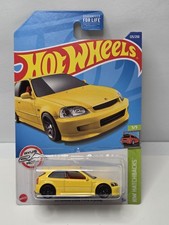 Hot Wheels 99 Honda Civic Type R Ek9 Yellow 125250 Hw Hatchbacks 2021 Hot Wheels 99 Honda Civic Type R Ek9 Yellow 125250 Hw Hatchbacks 2021