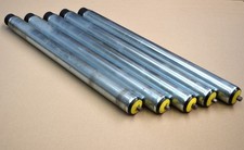 5x Interroll Tragrollen Antriebskopf Poly-Vee Förderbandrolle RL 610 mm Ø50 mm