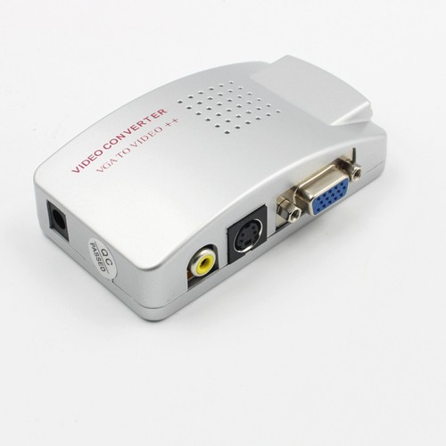 Computer PC Laptop to TV Converter Box PC VGA to TV AV Signal Adapter Converter - 第 2/6 張圖片