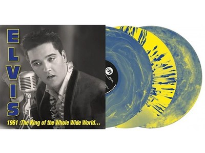 ELVIS PRESLEY 1961: KING OF WHOLE WILD WORLD 3LP BLUE YELLOW SPLATTER box set