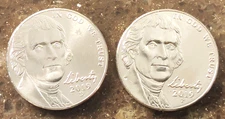 2019  P & D  Jefferson Nickel - BU Set Pulled From OBW Rolls