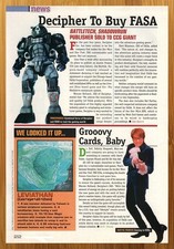 1998 BattleTech/ShadowRun/Austin Powers Card Games Print Ad/Poster CCG TCG Art