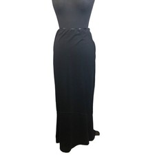 Two Star Dog Black Maxi Skirt Lyocell Nylon Spandex Blend XS USA Made