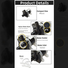 Pompa sommersa solare brushless 12V 24V DC circolazione acqua per serbatoi