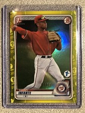 2020 Bowman Draft 1st Edition Yellow Foil 64/75 Sammy Infante #BD-48 Nationals