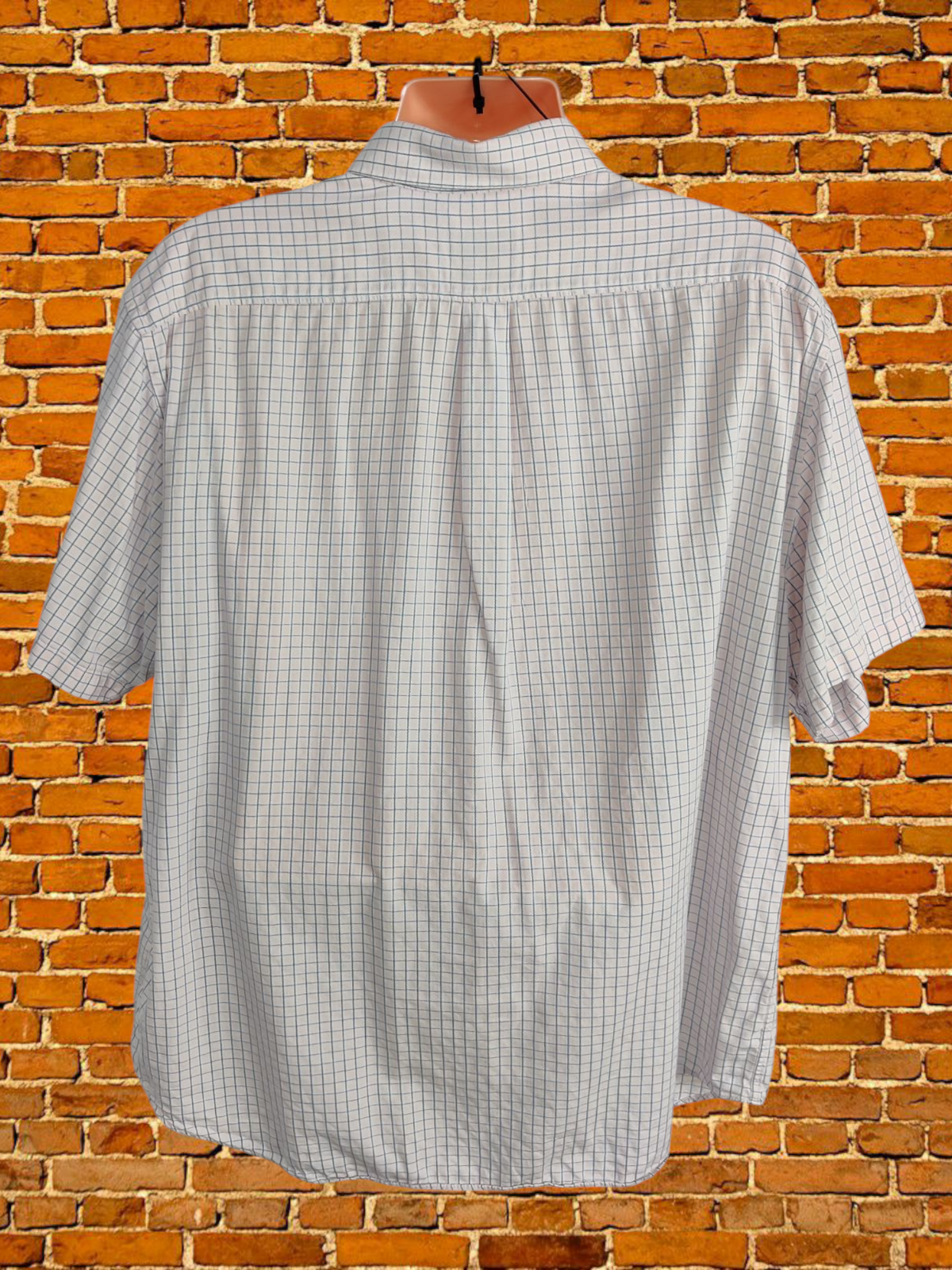 CAMICIA TOP YVES SAINT LAURENT ROSA A QUADRI 2XL XXLARGE COTONE UOMO MANICA CORTA