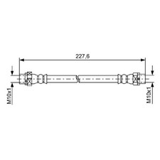 Bremsschlauch hinten links für BMW X5 E70 F15 X6 E71 F16 | 24588389