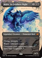 Maha, Its Feathers Night [Borderless Foil] #289 Prices | Magic
