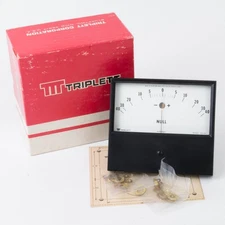 New in Box Triplett 420-GL Volt Meter 40/40 DC UA 52-6111 New Old Stock