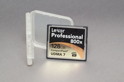 Fast 128GB Lexar Professional 160MB/s 1066x  Compact Flash Card w case tested