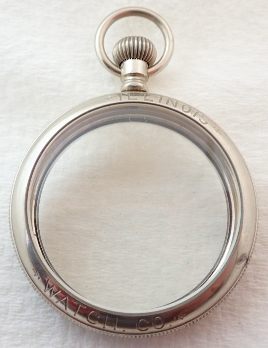 LEVER ILLINOIS CASE ANTIQUE POCKET JEWELERS 16s WATCH SET - vintagewatches.pk