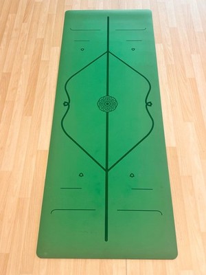 Yoga mat, eco-friendly, non-slip, natural rubber, 5mm, green