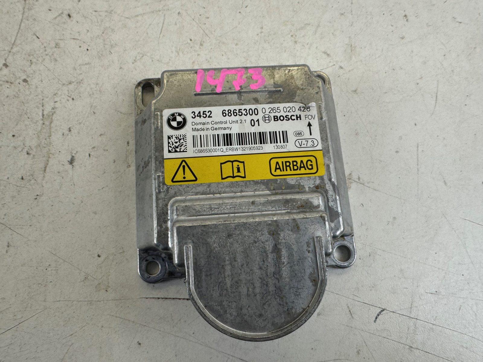 BMW 335i SRS Control Module F30 12-18 OEM 3452 6865300