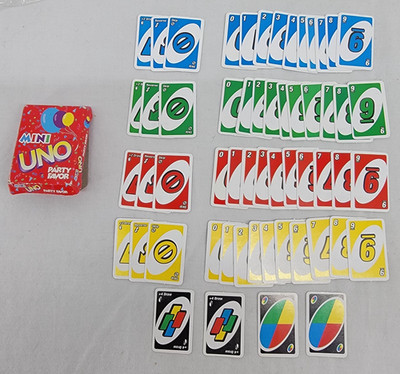Mattel ~ Mini UNO Card Game ~ Party Theme ~ 2012