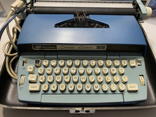 Vintage Smith Corona Sky Blue  Coronet Electric 12 Electric Typewriter thumbnail