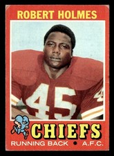 Robert Holmes 1971 Topps Rookie Card #254 Kansas City Chiefs Robert Holmes 1971 Topps Rookie Card #254 Kansas City Chiefs