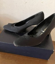 Prada Pointed Toe Stiletto Heel Pumps Black Women's Size EU35.5/US5.5