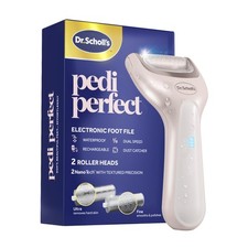 Dr. Scholl's Pedi Perfect Electric Foot 1 Count Pack of 1 , White, Blue